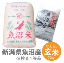 詳細写真1: 新潟県 魚沼産 玄米 こしひかり 30kg 令和２年産　特A米