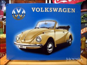 画像1: ブリキ看板 ヴォルクスワーゲン VW
