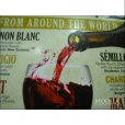 画像3: ブリキ看板 世界中のワイン WINE (3)