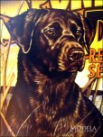 画像3: ブリキ看板 猟犬レンタルサービス (3)