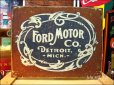 画像1: ブリキ看板 フォード 歴史的なロゴ (1)