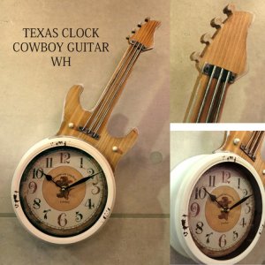 画像1: テキサスクロック カウボーイギター ホワイト