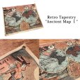 画像1: レトロタペストリー 地図 Ancient Map JZ16529 (1)