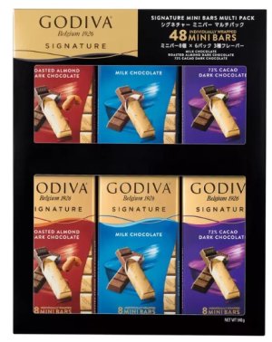 画像1: GODIVA　ゴディバ シグネチャー　チョコレート　ミニバー　マルチパック　3種　48個入り　540g