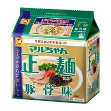 詳細写真1: 「30個」マルちゃん 正麺 豚骨味 5食×6パック 1箱