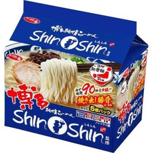 画像1: 「30食」サッポロ一番　博多純情らーめん ShinShin監修　炊き出し豚骨らーめん　5食パック(465g) ×6個×1箱　袋麺　ラーメン