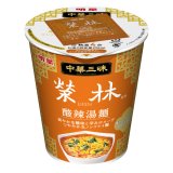 【セール】「12個」中華三昧タテ型　榮林　酸辣湯麺　65g ×12個×1箱　明星