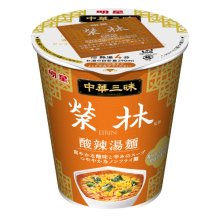 詳細写真1: 【セール】「12個」中華三昧タテ型　榮林　酸辣湯麺　65g ×12個×1箱　明星