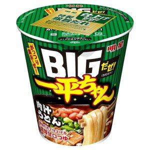 画像1: 【セール】「12個」一平ちゃん 肉汁うどん　BIG　93g　×12個×1箱　明星