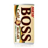「30本」ボス　カフェオレ　缶　185g ×30本×1箱　サントリー　BOSS