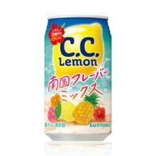 詳細写真1: 「24本」C.C.レモン　南国フレーバーミックス　缶　350ml ×24本×1箱　サントリー