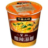 「12個」中華三昧タテ型　榮林　酸辣湯麺　64g ×12個×1箱　明星