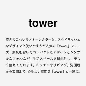 画像9: 山崎実業　タワー tower　前が開く 隠せる調味料ラック　Yamazaki　調味料ラック　スパイスラック