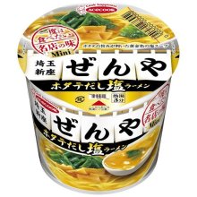 詳細写真1: 「12個」ミニ　ぜんや　ホタテだし塩ラーメン　42g ×12個×1箱　エースコック