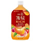 「6本」フルーティス　RICH　マンゴーピーチ　ストレート　1000ml ×6本×1箱　ミツカン