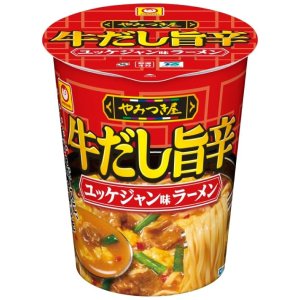 画像1: 「12個」マルちゃん　やみつき屋　牛だし旨辛ユッケジャン味ラーメン　92g ×12個×1箱　東洋水産