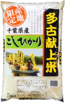 詳細写真1: 千葉県多古産 無洗米 こしひかり 10ｋｇ〜30ｋｇ [5ｋｇ袋] 徳川献上米 令和6年産