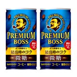 「60本」プレミアムボス　微糖　缶　185g ×30本×2箱　サントリー　BOSS