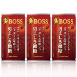 「90本」ボス　勇ましき微糖　缶　185g ×30本×3箱　サントリー　BOSS　コーヒー