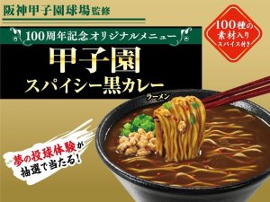 画像2: 「12個」阪神甲子園球場監修　甲子園スパイシー黒カレーラーメン　103g ×12個×1箱　エースコック