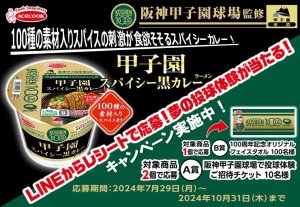 画像3: 「12個」阪神甲子園球場監修　甲子園スパイシー黒カレーラーメン　103g ×12個×1箱　エースコック