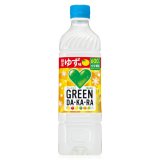 「24本」グリーンダカラ　ゆず味　600ml ×24本×1箱　サントリー　GREEN DA・KA・RA