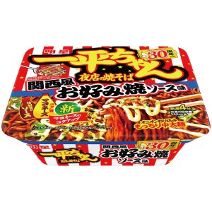 画像1: 「12個」一平ちゃん夜店の焼そば　関西風お好み焼ソース味　122g ×12個×1箱　明星