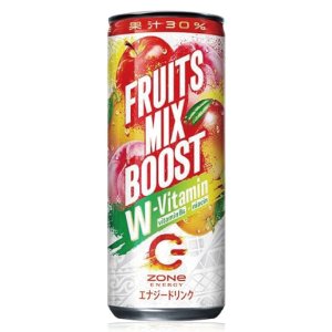 画像1: 「30本」ZONe　ENERGY　FRUITS　MIX　BOOST　PEACH　缶　240ml ×30本×1箱　ゾーン　クイックブースト　フルーツミックスブースト