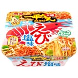 「12個」　明星 一平ちゃん夜店の焼そば 大盛 えび塩味　166g　12個　1箱　やきそば　夜店　エビ　塩