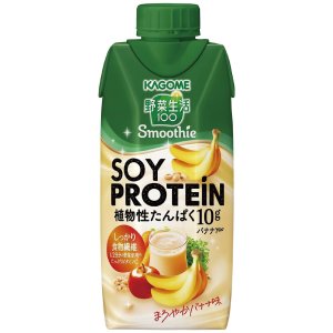 画像1: 「24本」カゴメ 　野菜生活100　 Smoothie SOY PROTEIN バナナmix　330ml ×12本入×2箱　スムージー　ソイ　プロテイン　バナナ