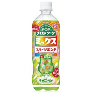 画像2: 「24本」POP メロンソーダ　ミックスフルーツポンチ　600ml ×24本×1箱　サントリー