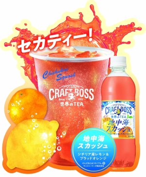 画像3: 「24本」クラフトボス　地中海スカッシュ　紅茶　490ml ×24本×1箱　サントリー　世界のTEA