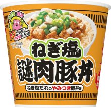 詳細写真1: 「12個」　日清　カップヌードル ねぎ塩謎肉豚丼　112g ×6個×2箱　カップメシ　カレーメシ　ねぎ塩　謎肉　豚丼