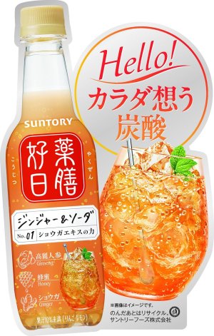 画像4: 「24本」薬膳好日　ジンジャー＆ソーダ　390ml ×24本×1箱　サントリー