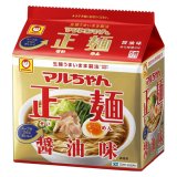 「30個」 マルちゃん正麺　醤油味 　5食パック　105g 5袋 6個 　東洋水産　ラーメン　袋麺　
