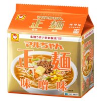 「30個」 マルちゃん正麺　味噌味　5食パック　108g 5袋 6個 　東洋水産　ラーメン　袋麺