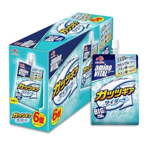 画像1: 「24本」　味の素　アミノバイタル ゼリー　ガッツギア サイダー味 250g　　6個　４箱　1ケース　アミノバイタルゼリー ドリンク BCAA アミノ酸　ウィダー　箱買い