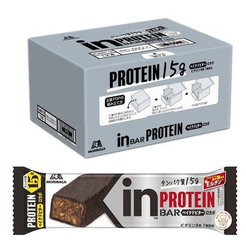 「12本」inバー　プロテイン　ベイクドビター　42g ×12本入×1箱　森永　プロテイン　ロカボ　たんぱく質