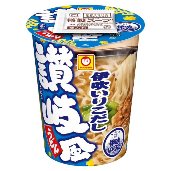 「12個」マルちゃん　縦型ビッグ　伊吹いりこだし讃岐風うどん　92g　12個　1箱　東洋水産　ラーメン