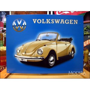 画像1: ブリキ看板 ヴォルクスワーゲン VW (1)