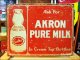 画像: ブリキ看板 Akron pure milk