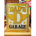 画像: ブリキ看板 Dad's Garage 24時間営業