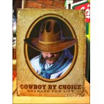 画像: ブリキ看板 Cowboy by choice