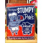 画像: ブリキ看板 ハム Suntryumpy Pete's Ham