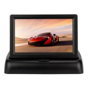 画像4: 収納式 4.3インチ TFT-LCD 液晶モニター DC12V テレビ 折りたたみ 640*480 (4)