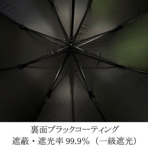 画像5: デザイン傘 ジャンプ傘 つた柄 58cm ブラック /2018春夏 (5)