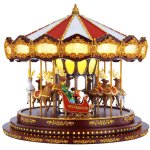 画像: Mr.ChriSuntrymas デラックス メリーゴーランド オルゴール ChriSuntrymas Deluxe Carousel 14782