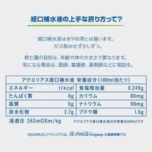 画像6: 「24本」コカコーラ　アクエリアス　経口補水液　500ml×24本×1箱 (6)