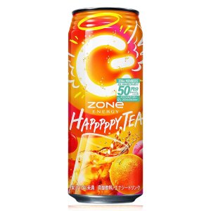 画像1: 「24本」ZONe　ENERGY　HAPPPPPY　TEA（ゾーン　エナジー　ハッピーティー）缶　500ml×24本×1箱 (1)