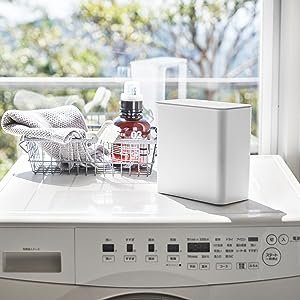 画像8: 山崎実業　タワー tower マグネット 洗濯洗剤ボール ストッカー Yamazaki　ホワイト プレート Plate ジェルボール 収納 洗濯機横 4266 (8)